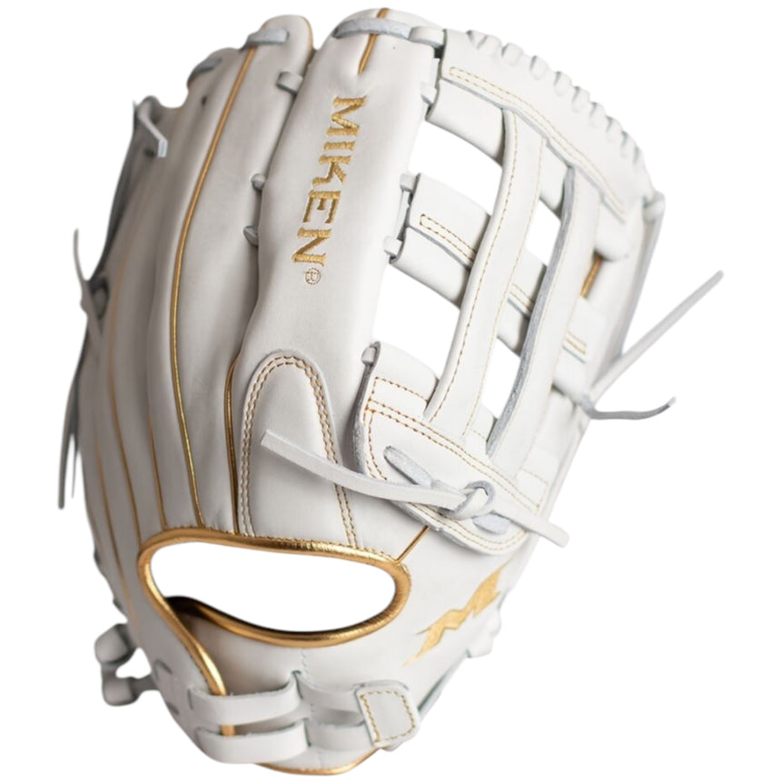 Miken White Gold Pro Series Slowpitch Softball Glove 13" PRO130-WG