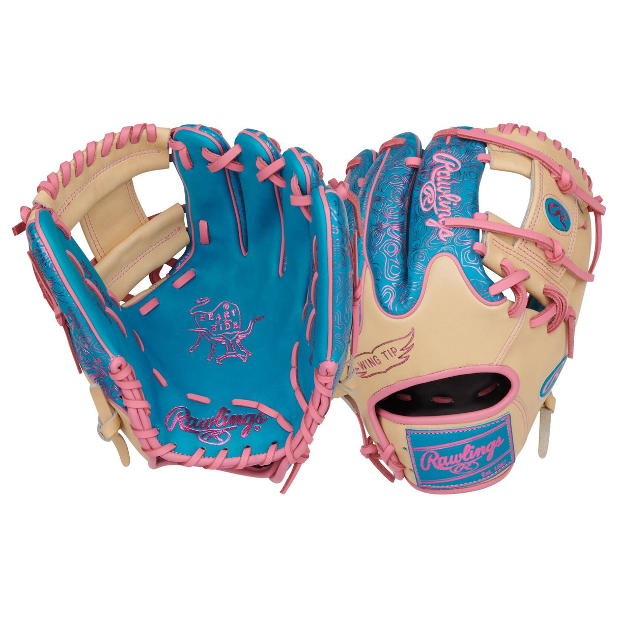 Rawlings Heart of the Hide Vibrant Series 11.5" Baseball Glove PROR204W-2TEC