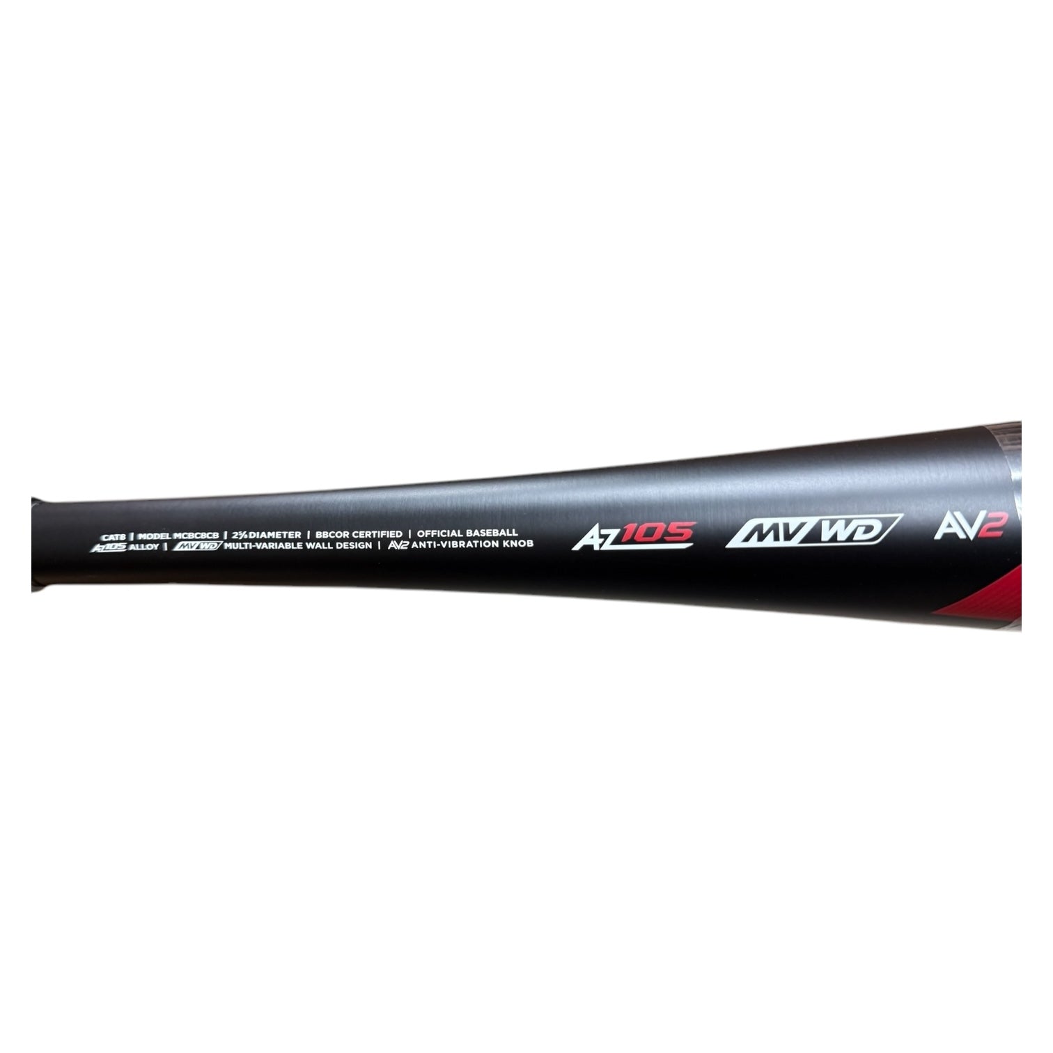 CLOSEOUT Marucci Cat 8 Black BBCOR Baseball Bat -3oz MCBC8CB