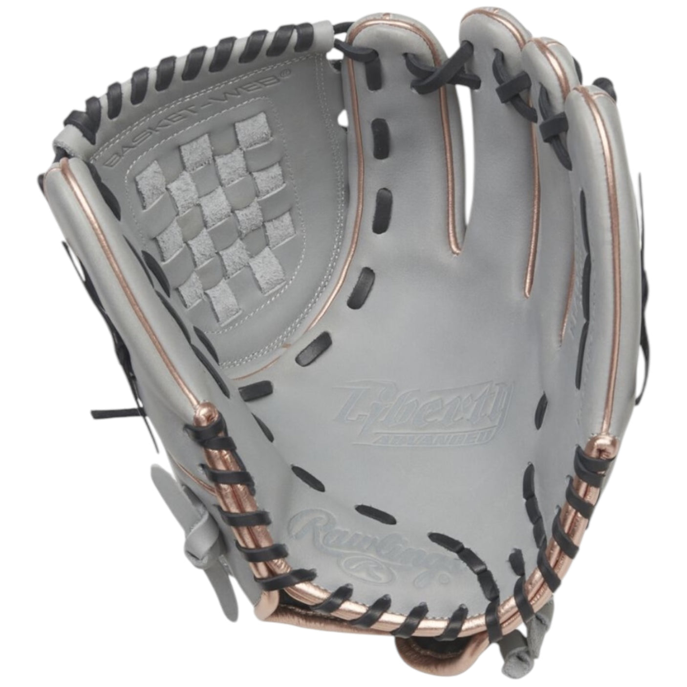 Rawlings Liberty Advanced ColorSync 4 Series Fastpitch Softball Glove Gray/Rose/Gold 12" RLA120-3GRG