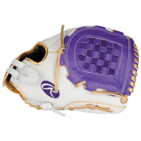 Rawlings Liberty Advanced ColorSync 4 Series Fastpitch Softball Glove White/Purple/Gold 12" RLA120-3WPUG