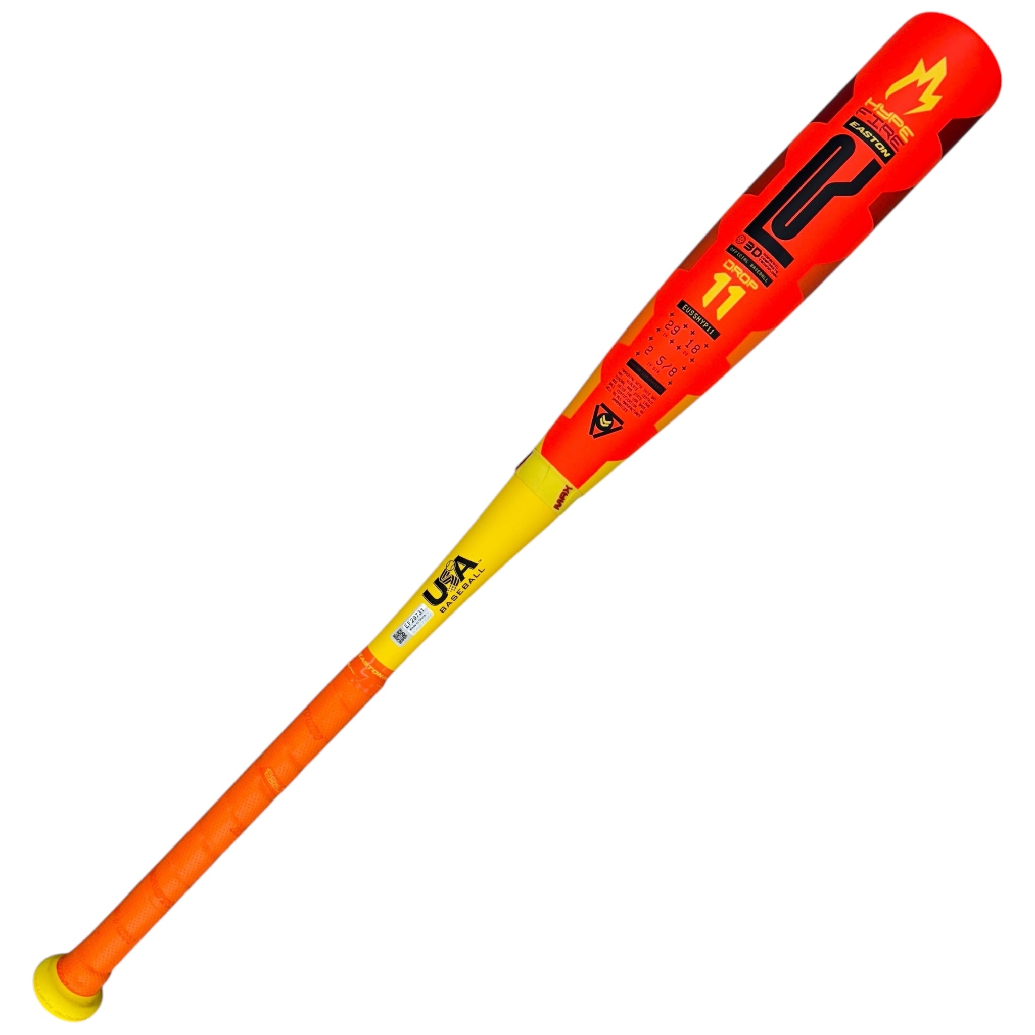 2025 Easton Hype Fire Youth USA Baseball Bat -11oz EUS5HYP11