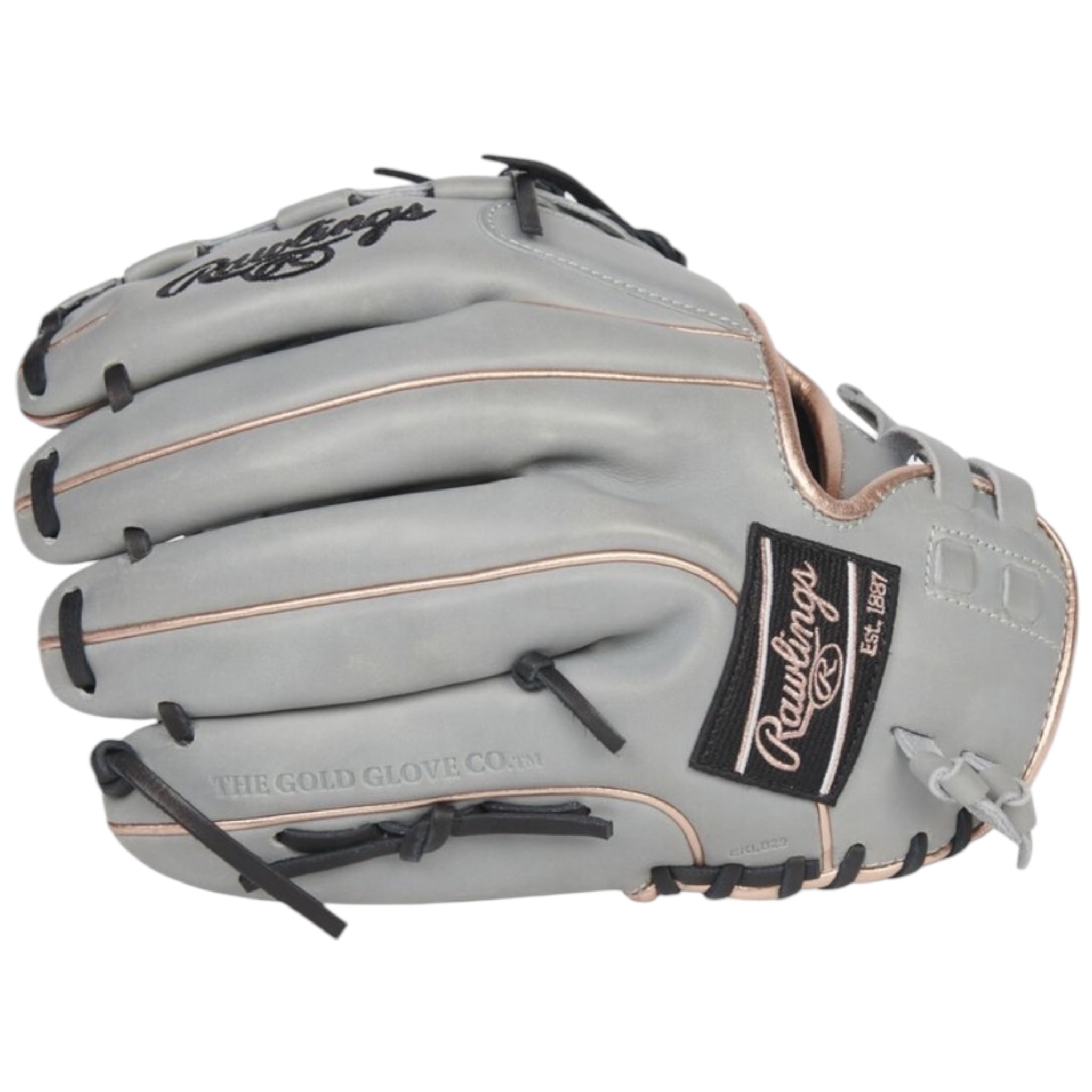 Rawlings Liberty Advanced Color Series Fastpitch Softball Glove Gray/Rose/Gold 12.5