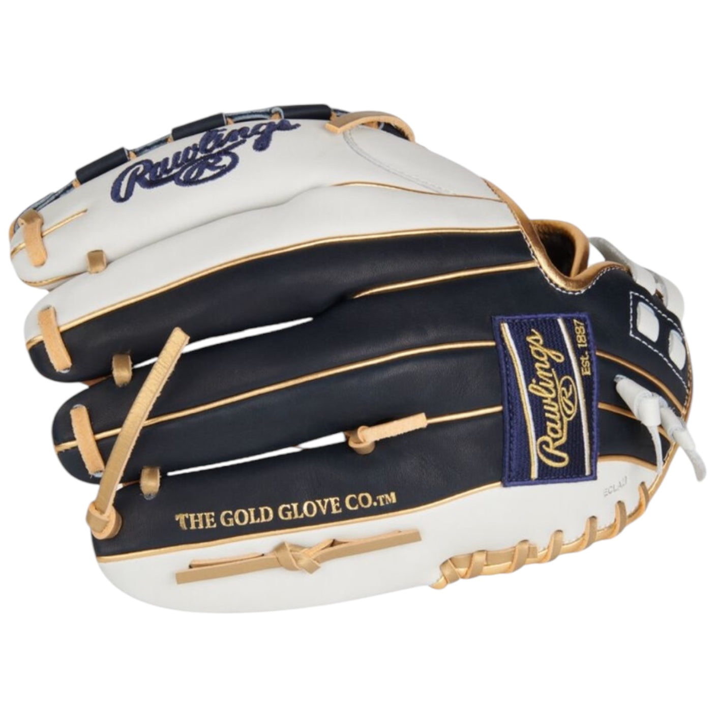 Rawlings Liberty Advanced ColorSync 4 Series Fastpitch Softball Glove White/Navy/Gold 12" RLA120-3WNG