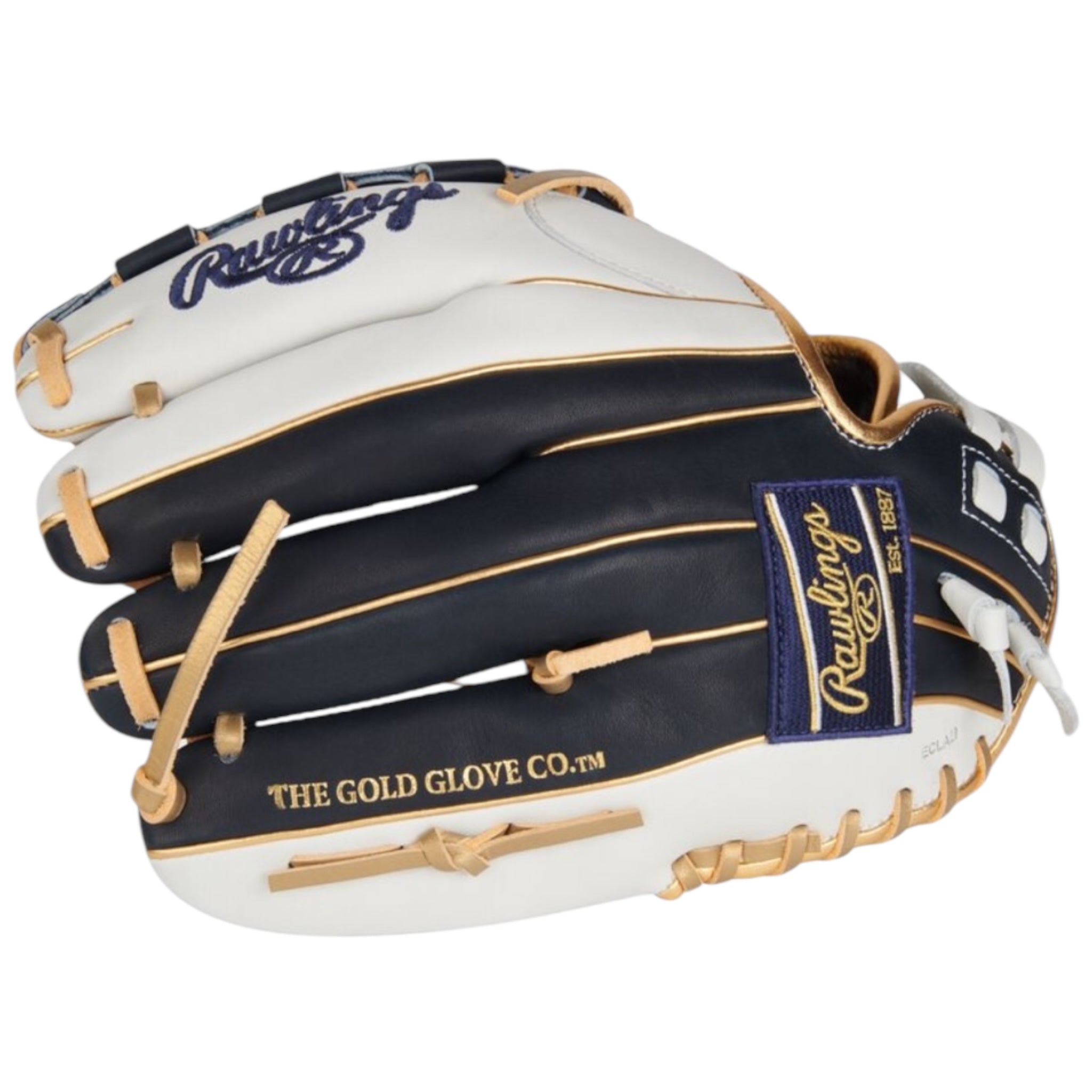 Rawlings Liberty Advanced ColorSync 4 Series Fastpitch Softball Glove White/Navy/Gold 12