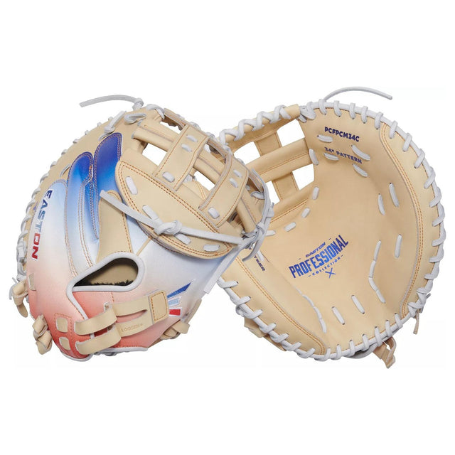 Easton Professional Collection ColorSplash 2.0 Fastpitch Softball Catcher's Mitt 34" PCFPCM34C
