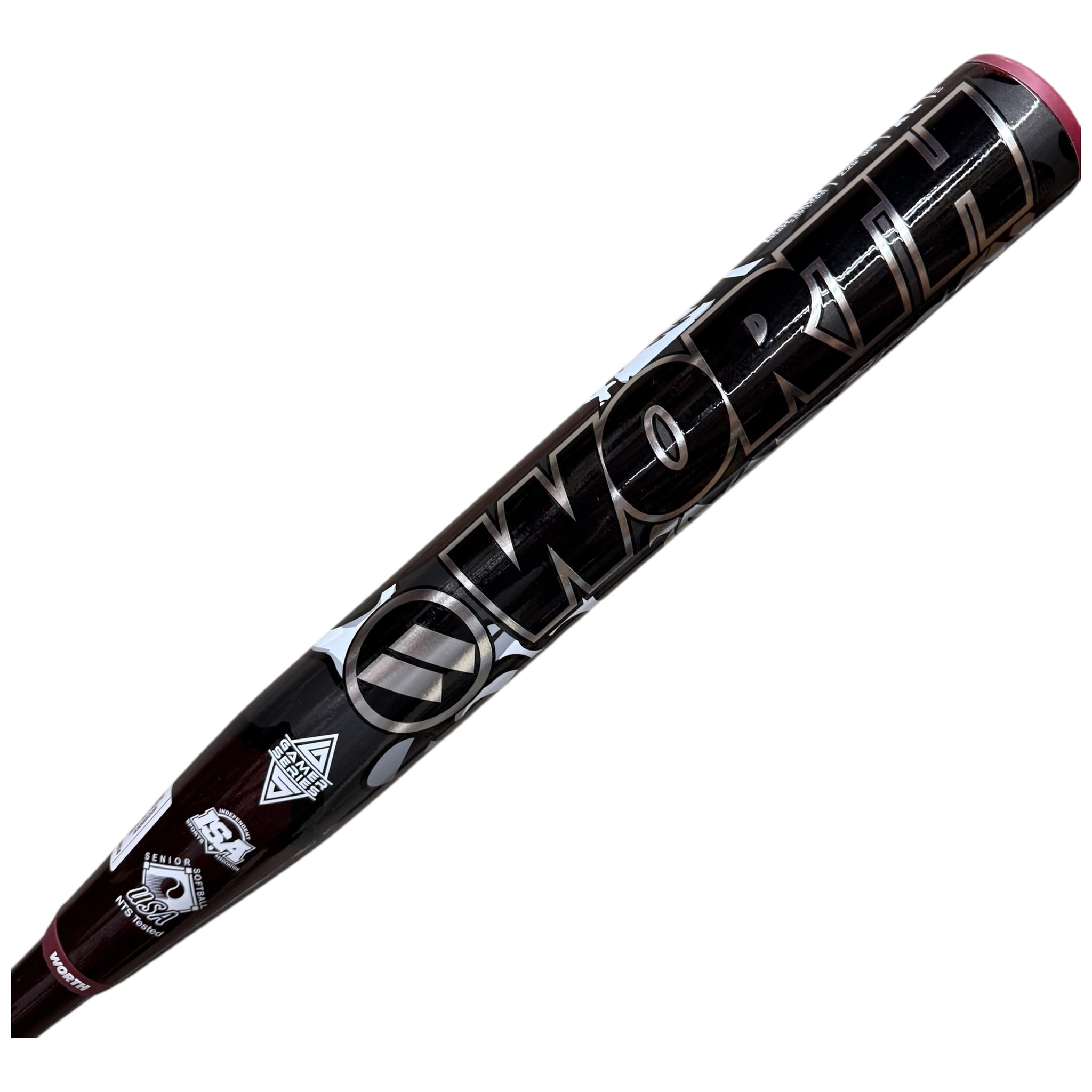 2025 Worth Bedlam Gamer Senior Slowpitch Softball Bat SSUSA XL 2-Piece WSS5BEDL