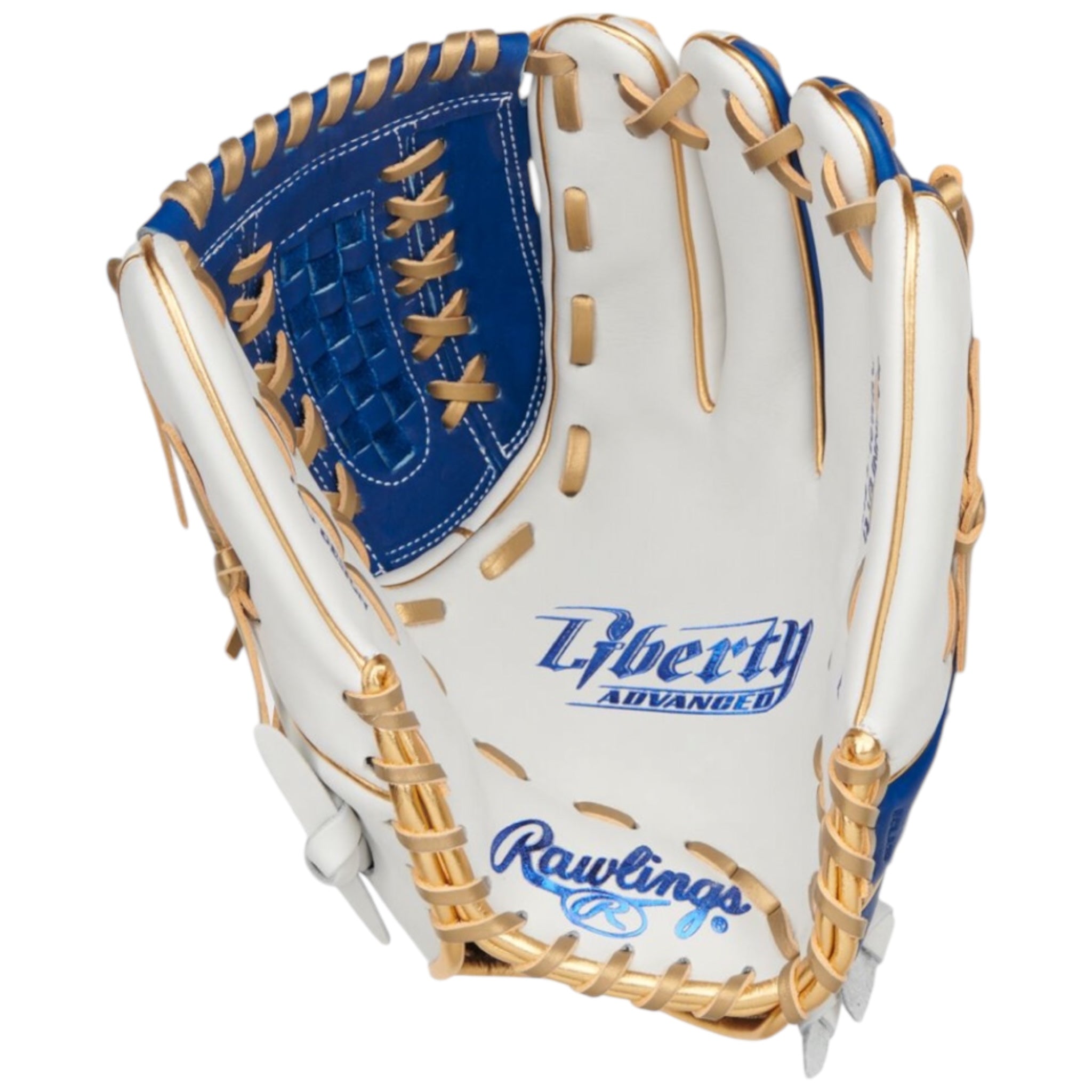 Rawlings Liberty Advanced Fastpitch Softball Glove Gray/Royal/Gold 12.5