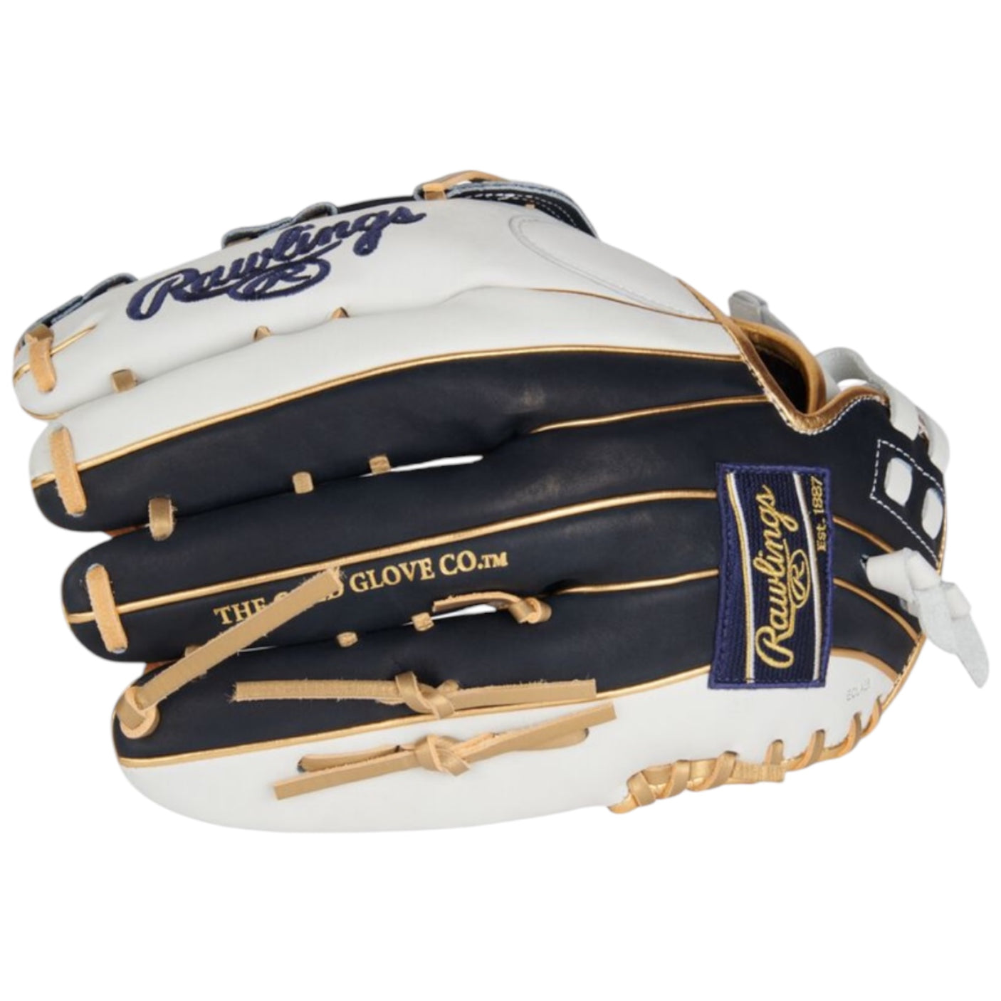 Rawlings Liberty Advanced Fastpitch Softball Glove White/Navy/Gold 12.75" RLA1275SB-6WNG