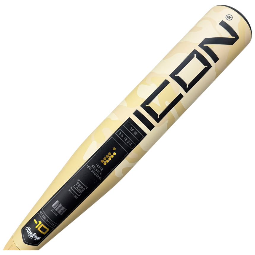 2025 Rawlings Icon Youth USA Baseball Bat -10oz RUS5I10