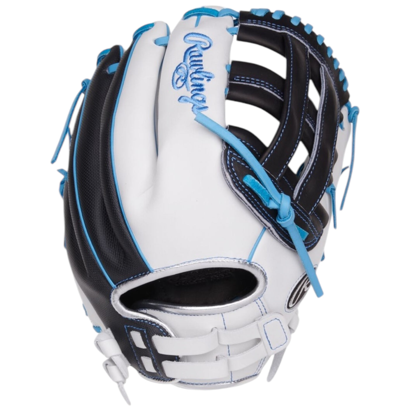 Rawlings Liberty Advanced Fastpitch Softball Glove White/Black/Blue 12.25" RLA207SB-6WSS