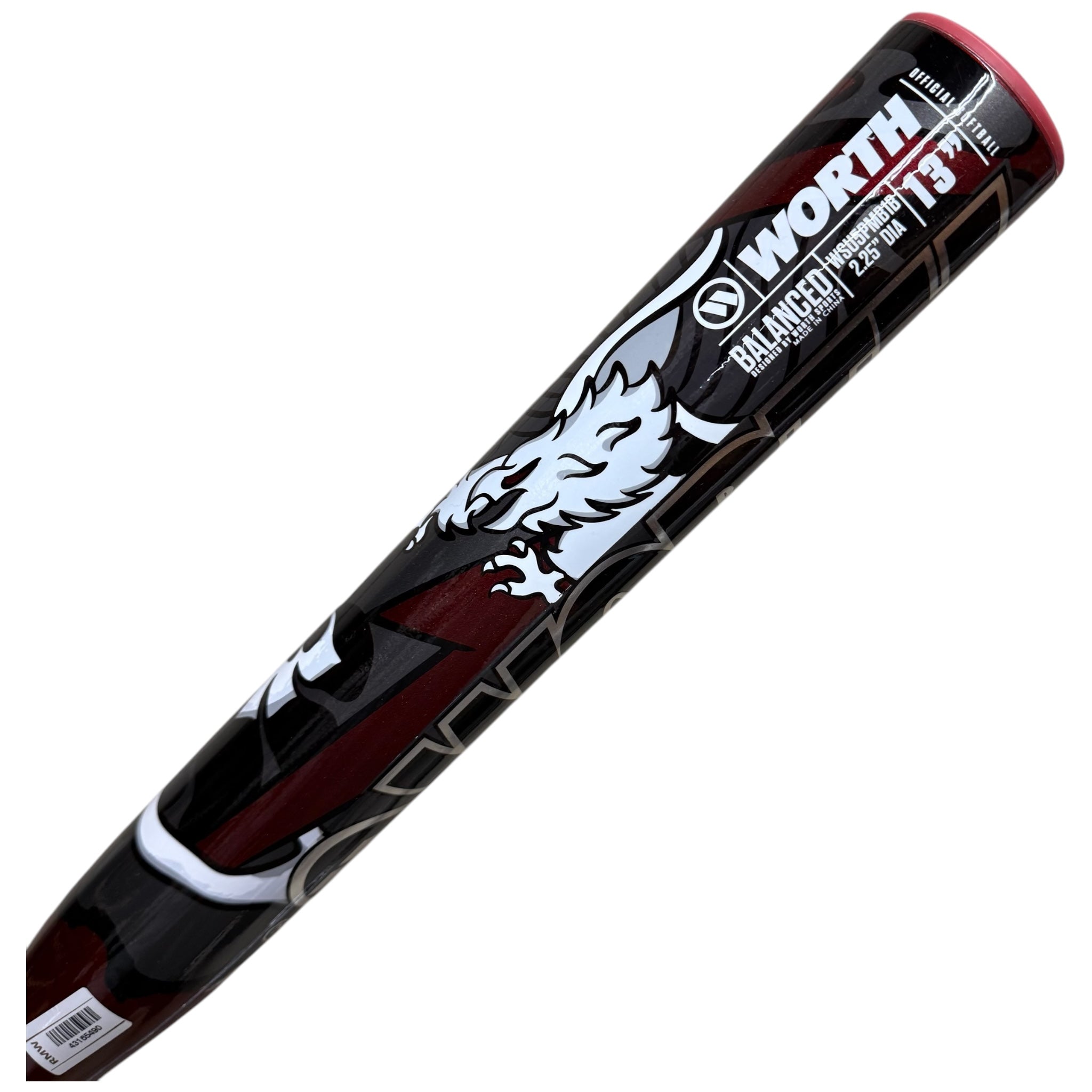 2025 Worth Bedlam Phil Matte Slowpitch Softball Bat USSSA 13