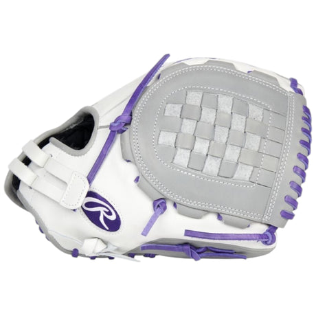 Rawlings Liberty Advanced Fastpitch Softball Glove White/Purple/Gray 12" RLA120-3WPG