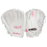 Rawlings Liberty Advanced Fastpitch Softball Glove White/Pink 12.5" RLA125-18WP