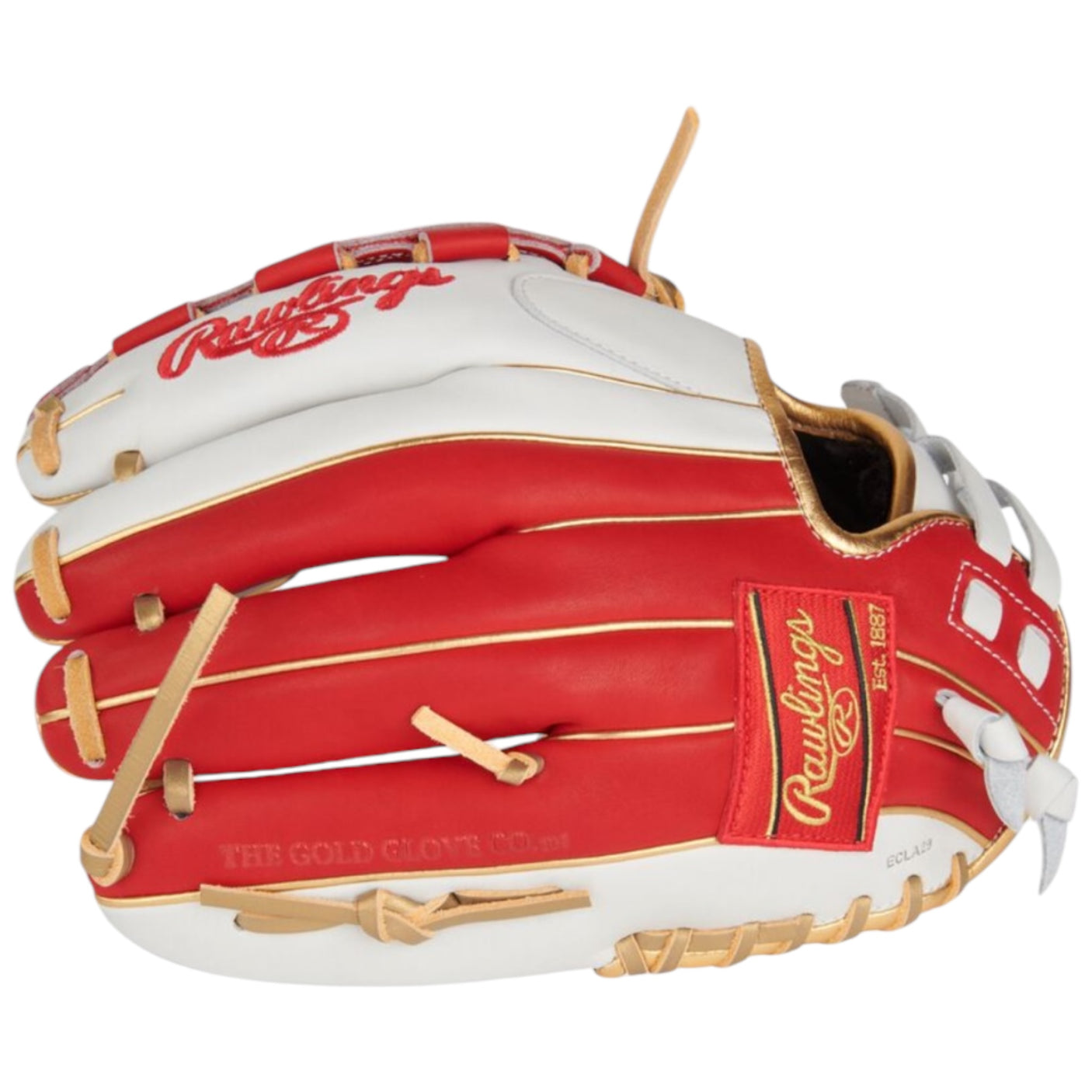 Rawlings Liberty Advanced ColorSync 4 Series Fastpitch Softball Glove White/Scarlet/Gold 12" RLA120-3WSG