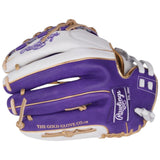 Rawlings Liberty Advanced Fastpitch Softball Glove White/Purple/Gold 12.5" RLA125-18WPUG