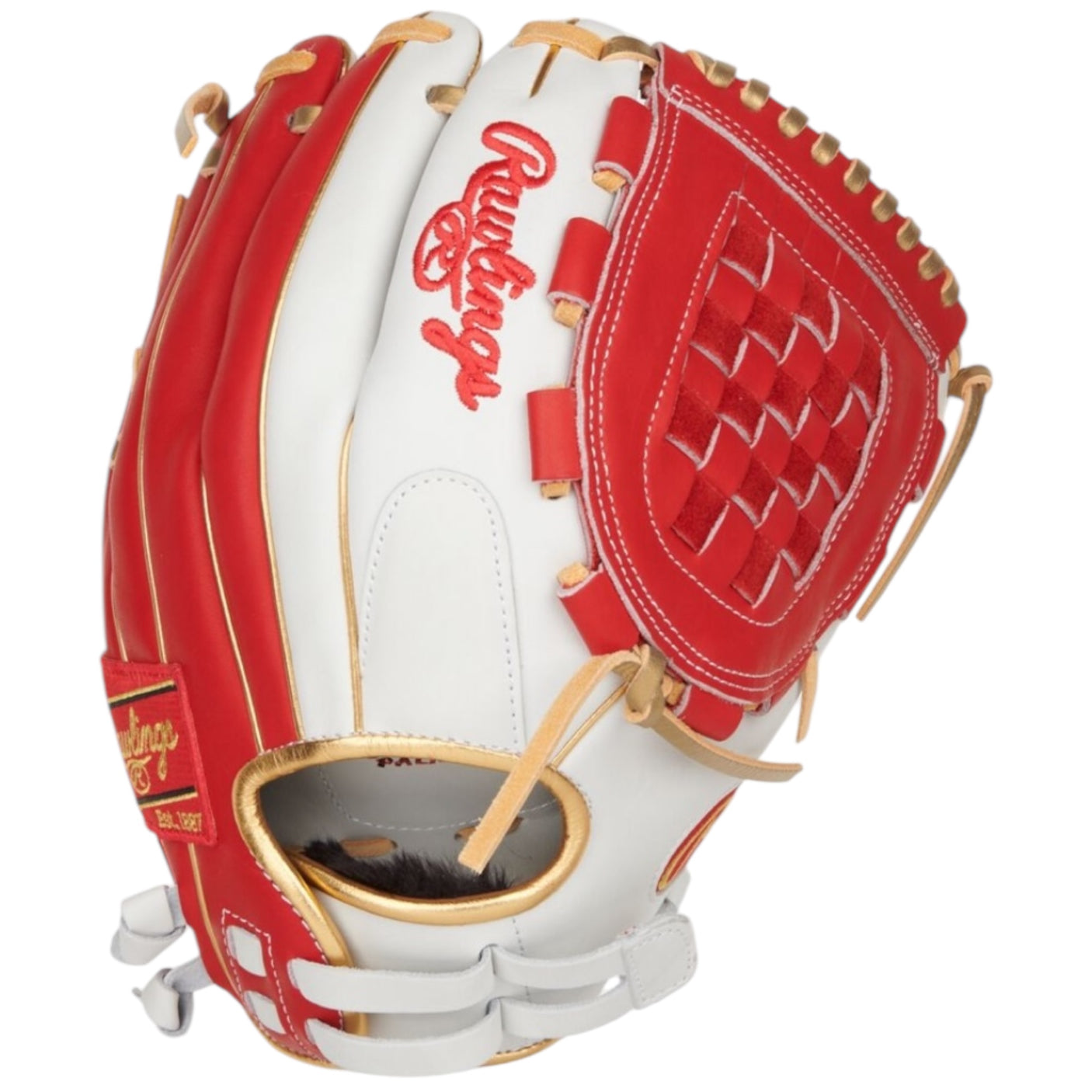 Rawlings Liberty Advanced ColorSync 4 Series Fastpitch Softball Glove White/Scarlet/Gold 12" RLA120-3WSG