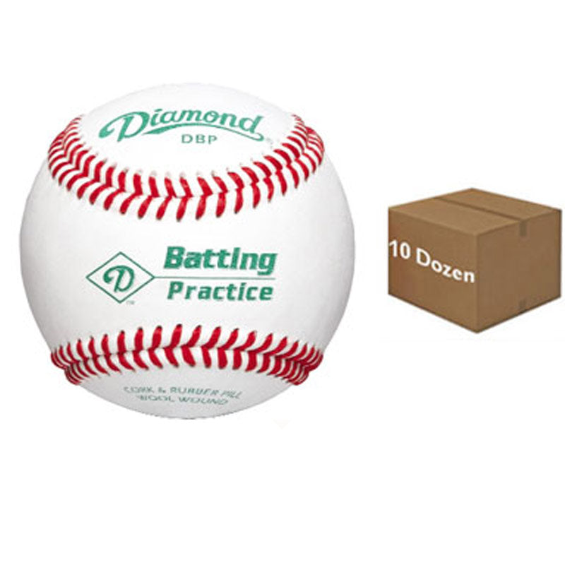 Diamond DBP LS Batting Practice Baseball 10 Dozen