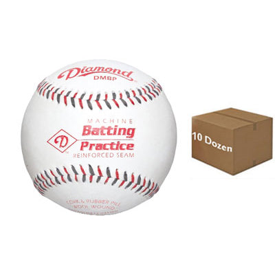 Diamond DMBP Pitching Machine Batting Practice Baseball (10 Dozen)