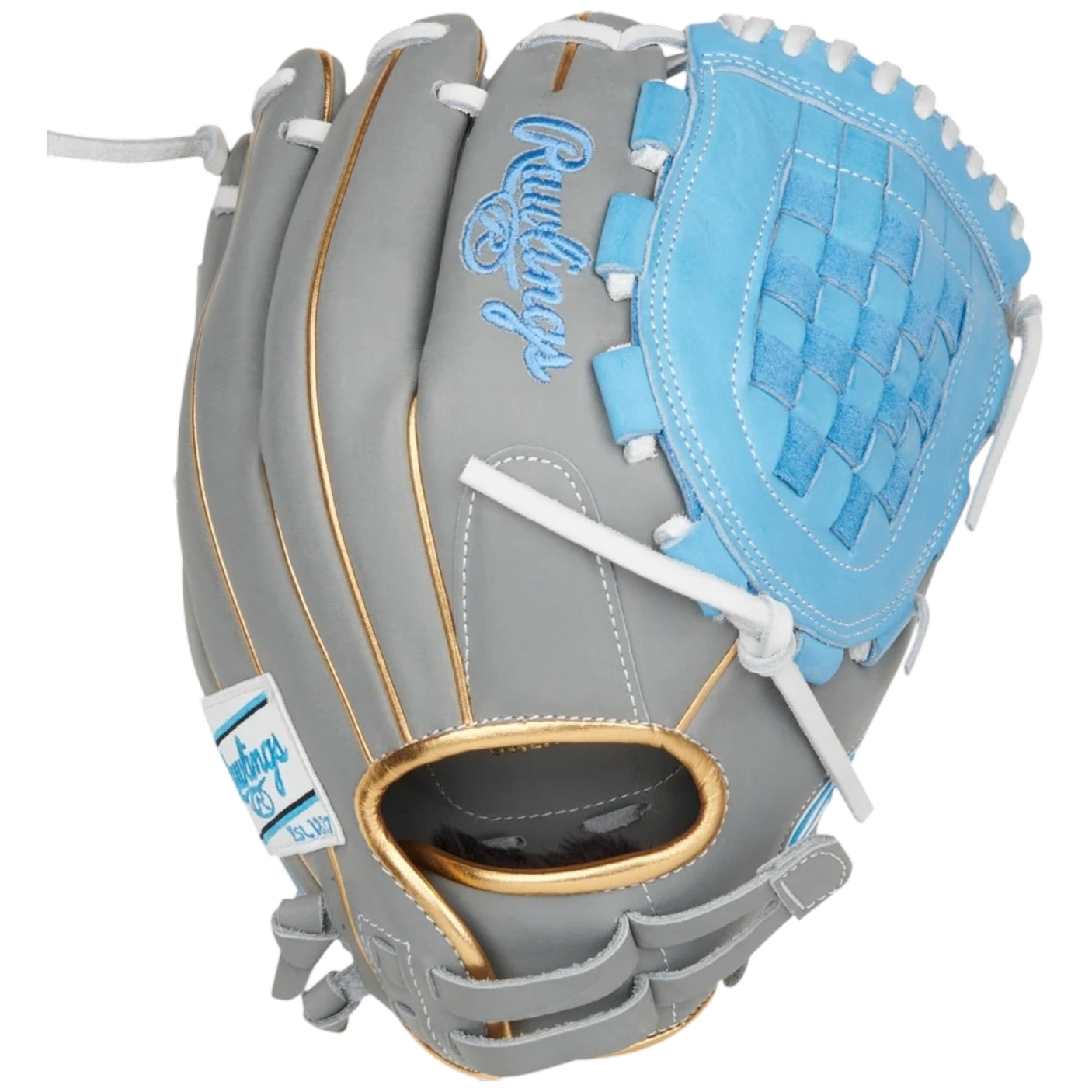 Rawlings Liberty Advanced ColorSync 4 Series Fastpitch Softball Glove Gray/Carolina/Gold 12" RLA120-3GCG