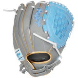 Rawlings Liberty Advanced ColorSync 4 Series Fastpitch Softball Glove Gray/Carolina/Gold 12" RLA120-3GCG