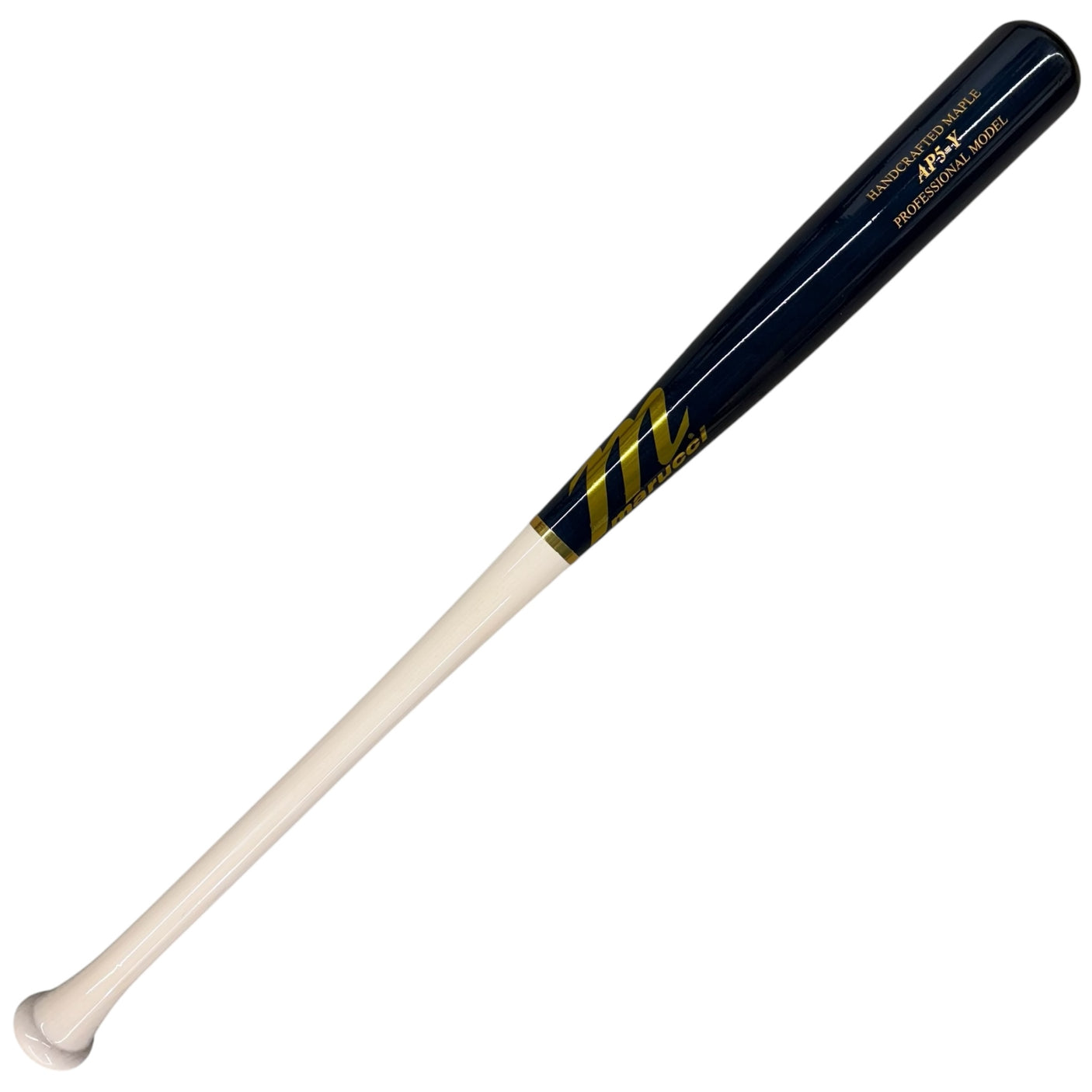 Marucci AP5 Youth Model Maple Wood Baseball Bat Whitewash/Navy MYVE4AP5-WW/NB