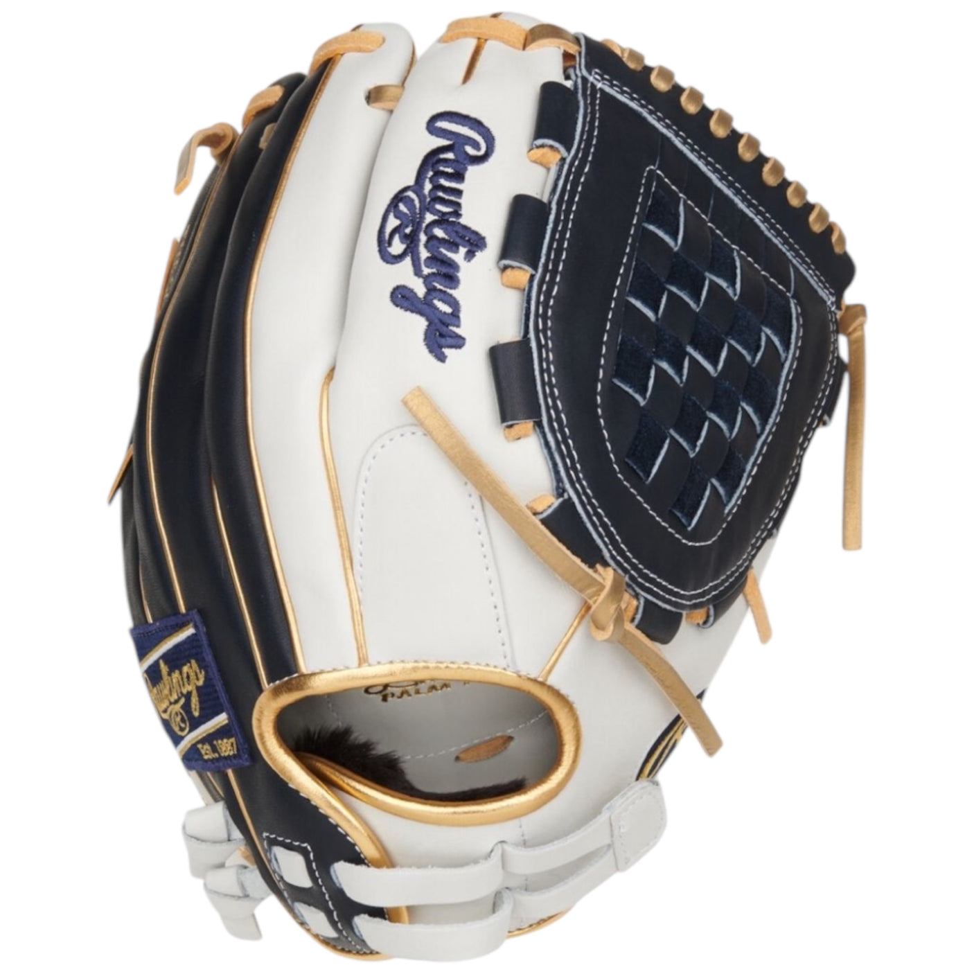 Rawlings Liberty Advanced ColorSync 4 Series Fastpitch Softball Glove White/Navy/Gold 12" RLA120-3WNG