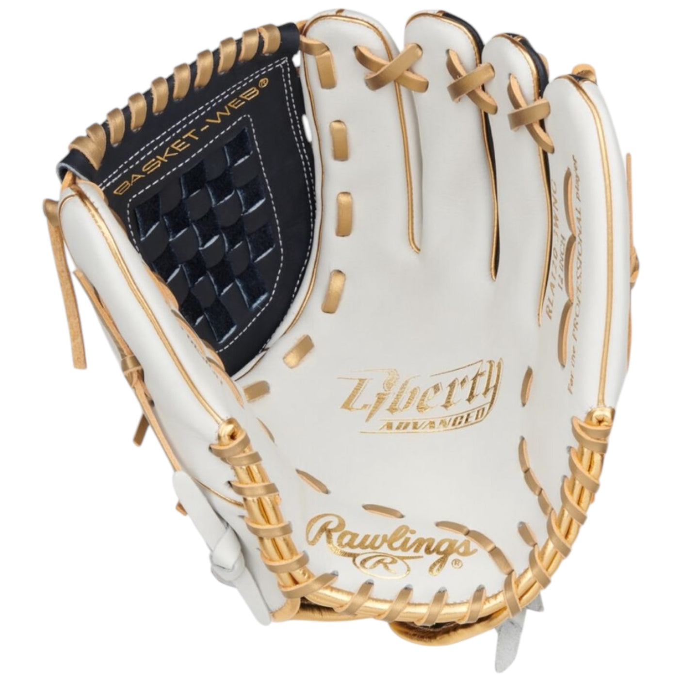 Rawlings Liberty Advanced ColorSync 4 Series Fastpitch Softball Glove White/Navy/Gold 12" RLA120-3WNG