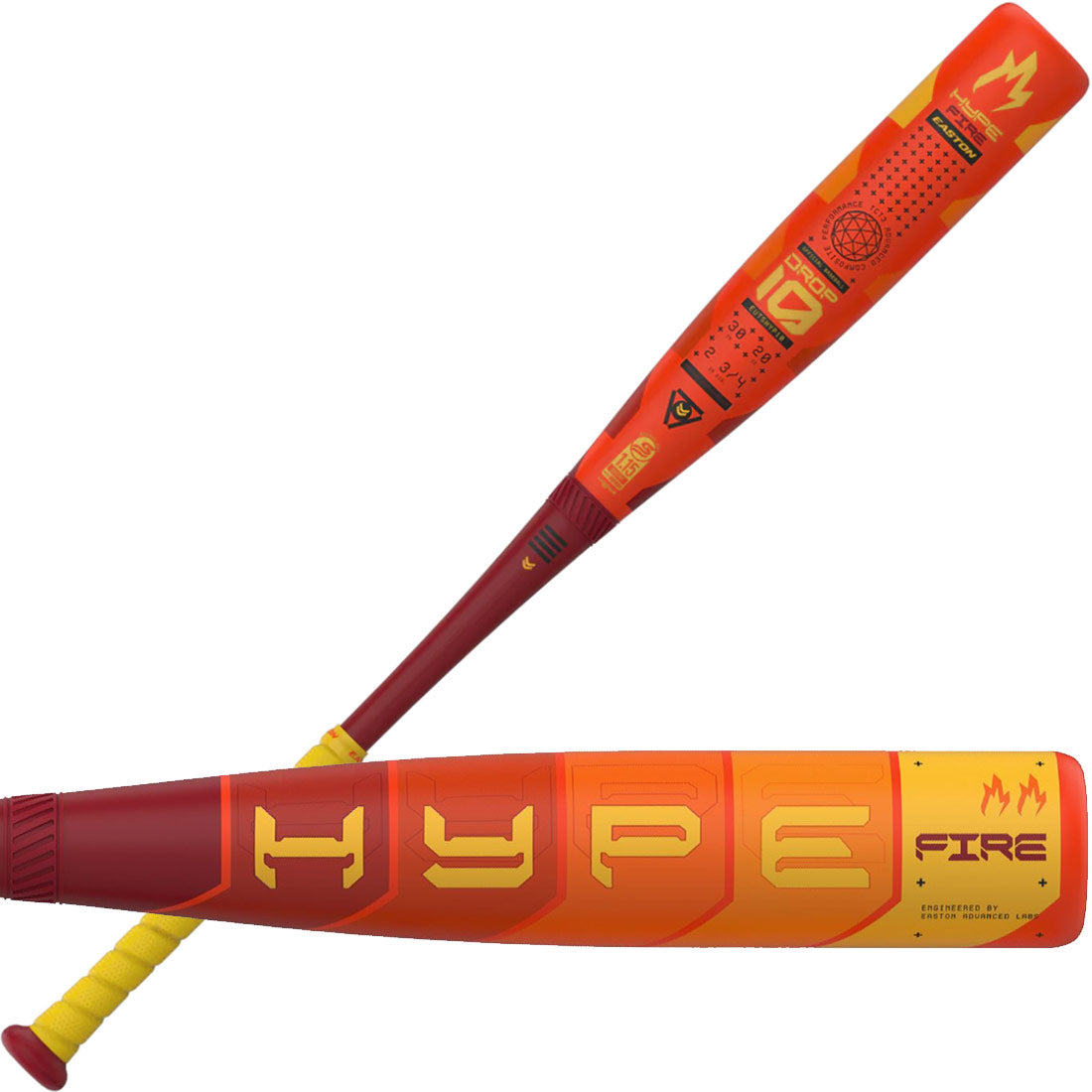 2025 Easton Hype Fire Youth USSSA Baseball Bat -10oz EUT5HYP10