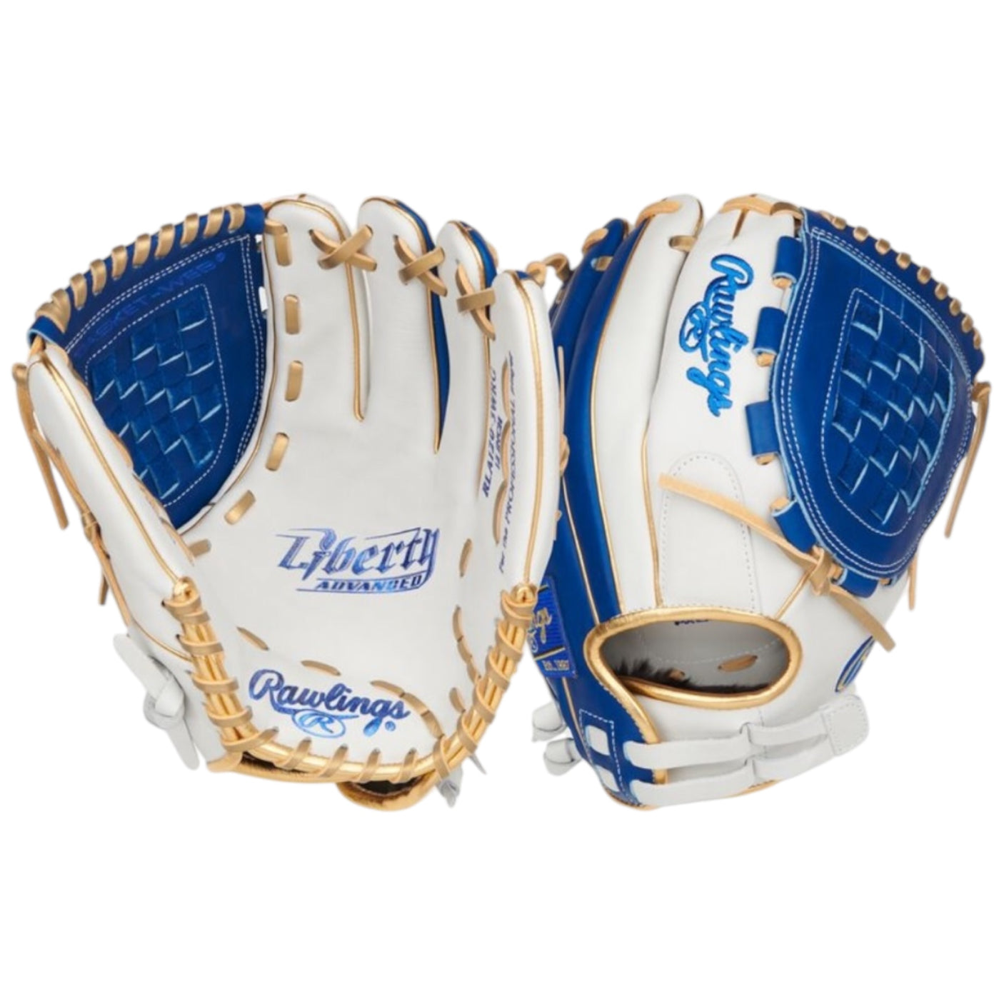 Rawlings Liberty Advanced ColorSync 4 Series Fastpitch Softball Glove White/Royal/Gold 12" RLA120-3WRG