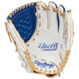 Rawlings Liberty Advanced ColorSync 4 Series Fastpitch Softball Glove White/Royal/Gold 12" RLA120-3WRG