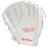 Rawlings Liberty Advanced Fastpitch Softball Glove White/Pink 12.5" RLA125-18WP