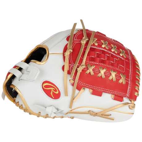 Rawlings Liberty Advanced Fastpitch Softball Glove White/Red/Gold 12.5" RLA125-18WSG