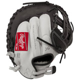 Rawlings Liberty Advanced Fastpitch Softball Catcher's Mitt White/Black 33" RLACM33