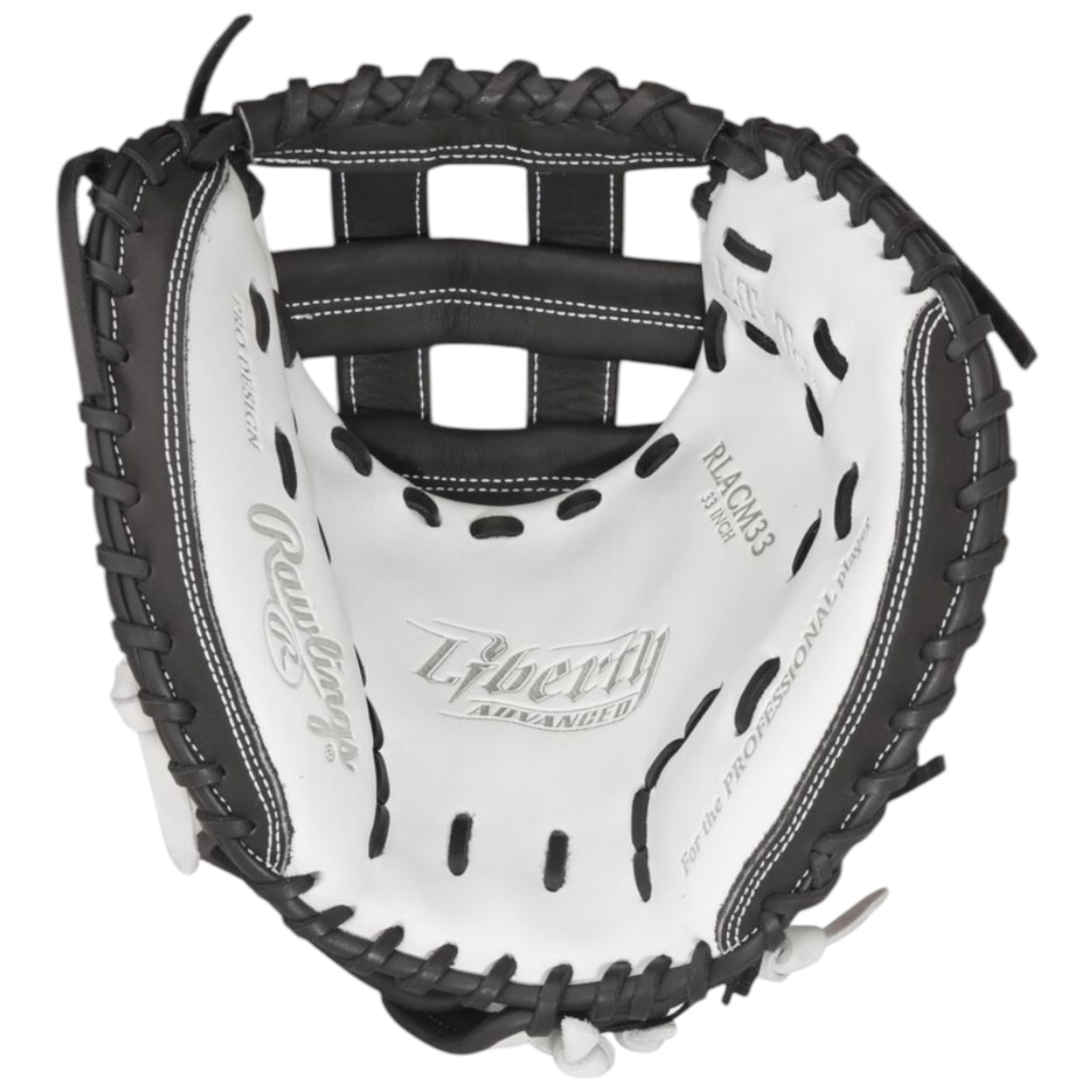 Rawlings Liberty Advanced Fastpitch Softball Catcher's Mitt White/Black 33