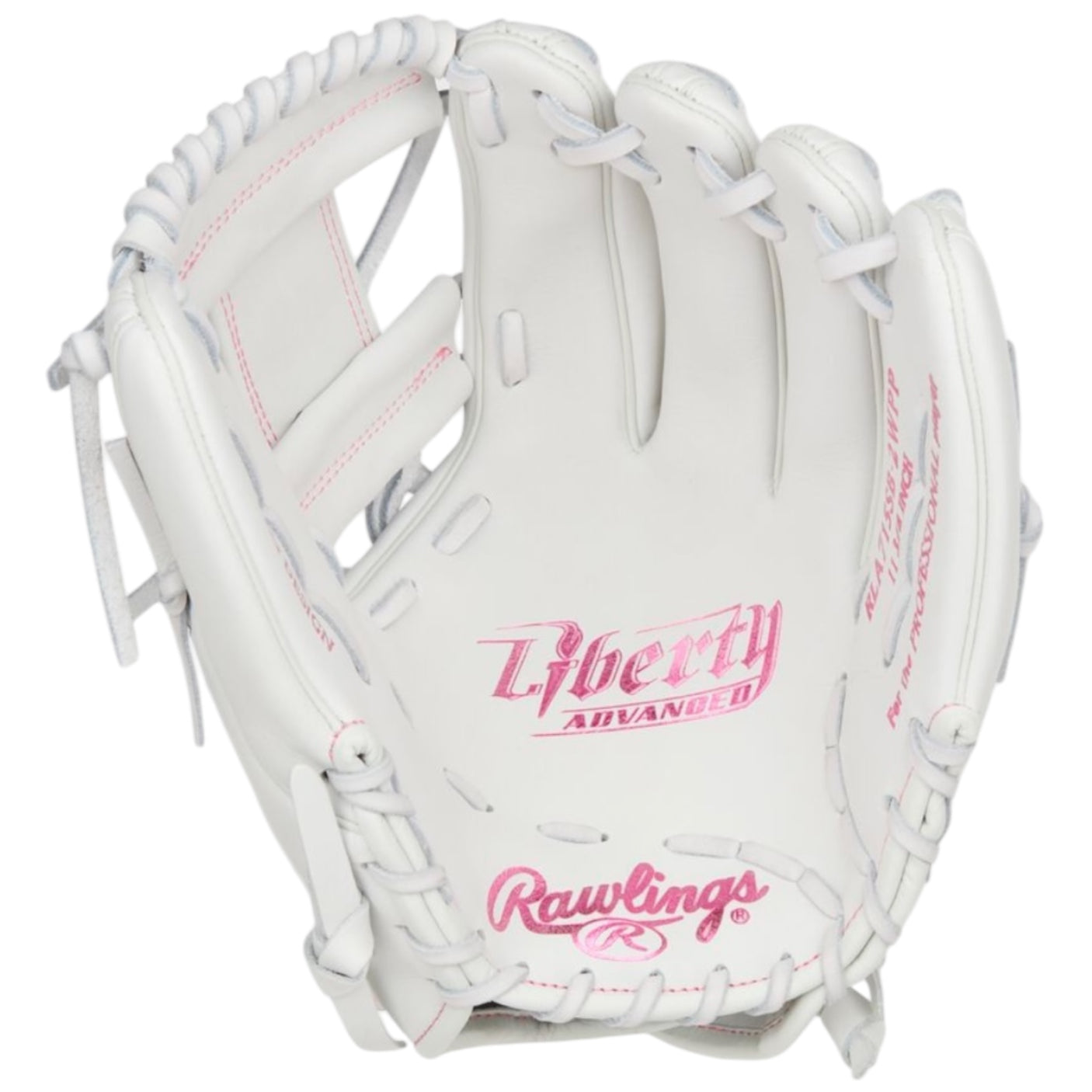 Rawlings Liberty Advanced Fastpitch Softball Glove 11.75" White/Pink RLA715SB-2WP