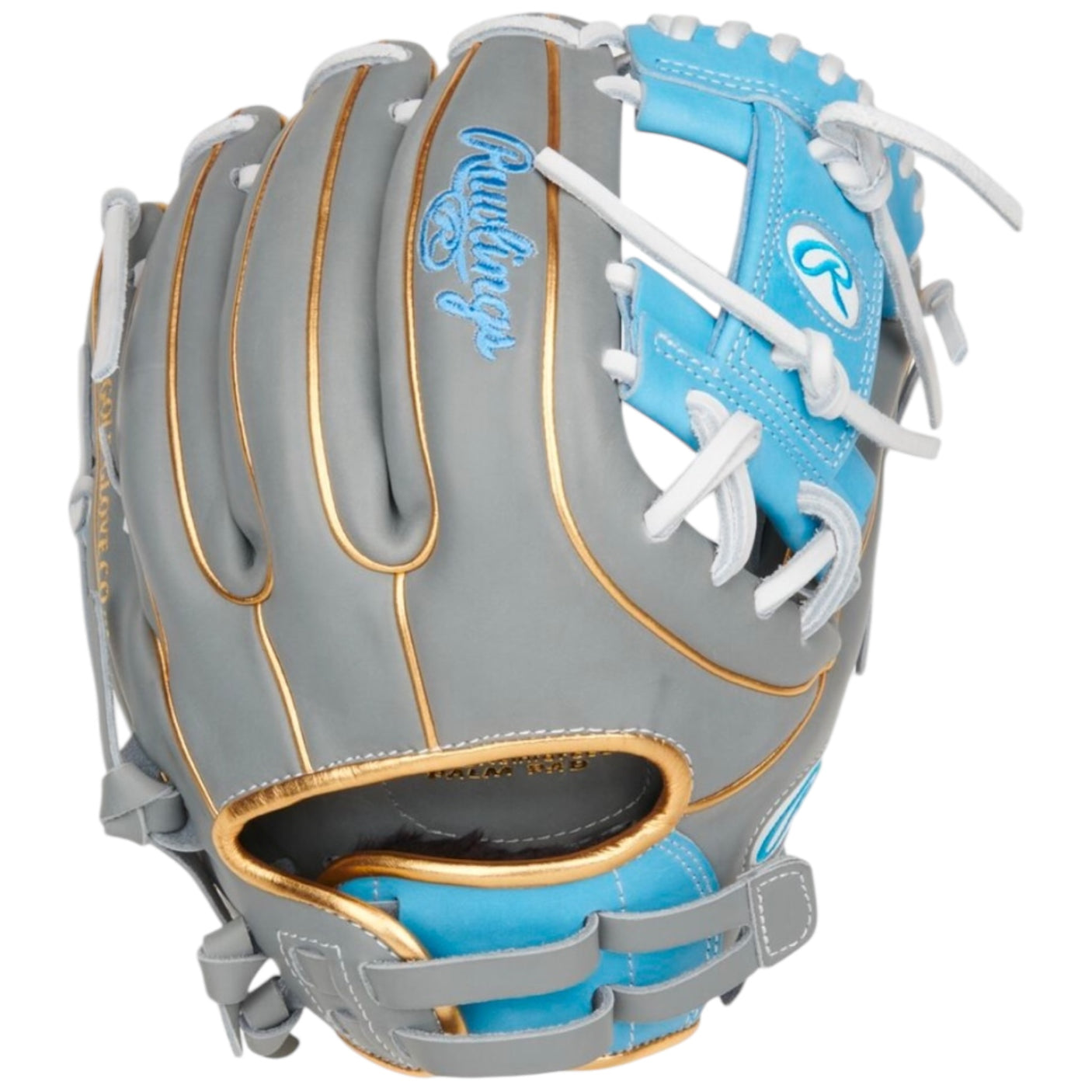 Rawlings Liberty Advanced Fastpitch Softball Glove Gray/Columbia Blue 11.75" RLA715-2GCB