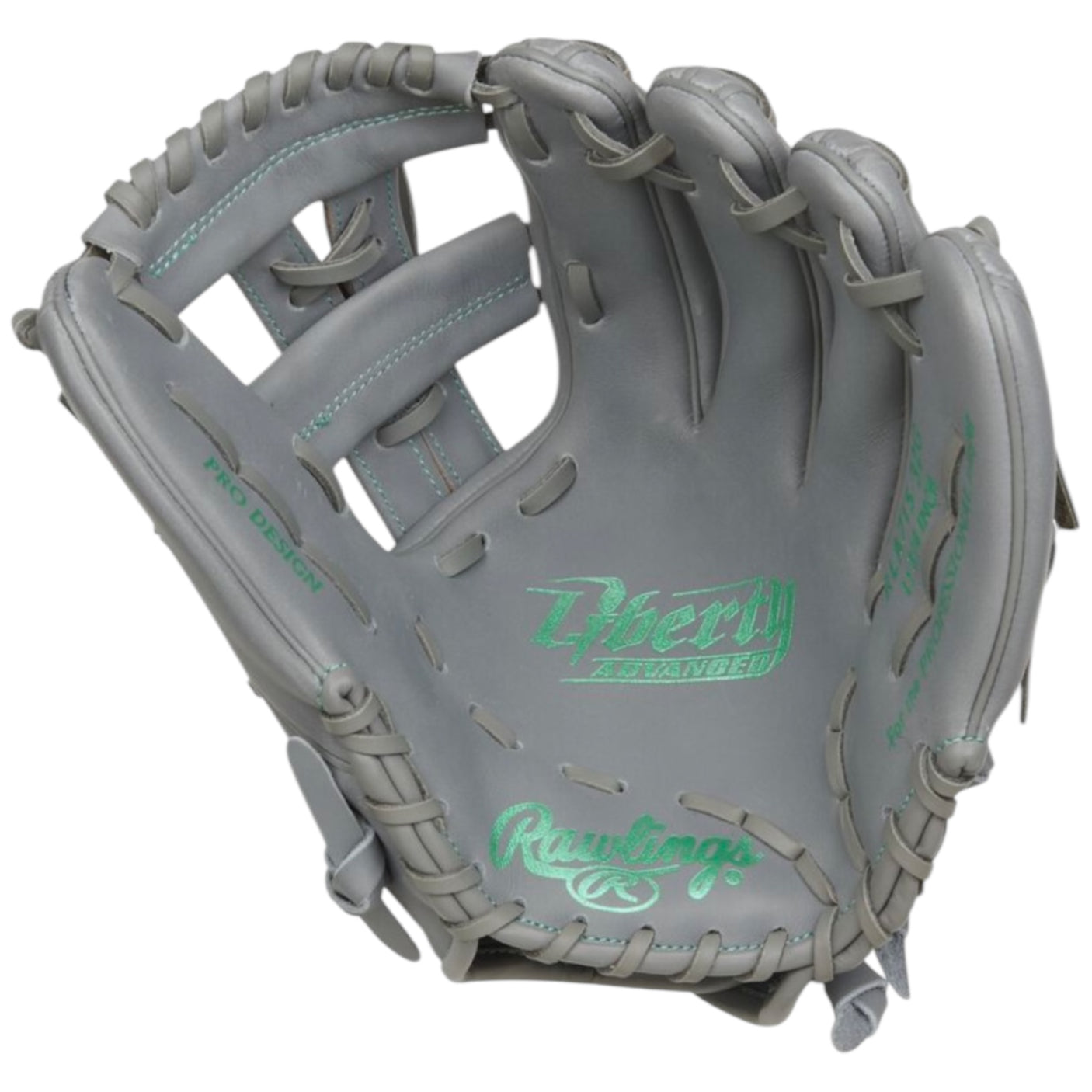 Rawlings Liberty Advanced Fastpitch Softball Glove 11.75" Gray/Mint RLA715SB-32G