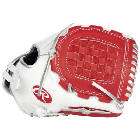 Rawlings Liberty Advanced ColorSync Series Fastpitch Softball Glove White/Scarlet/Platinum 12" RLA120-3WSP