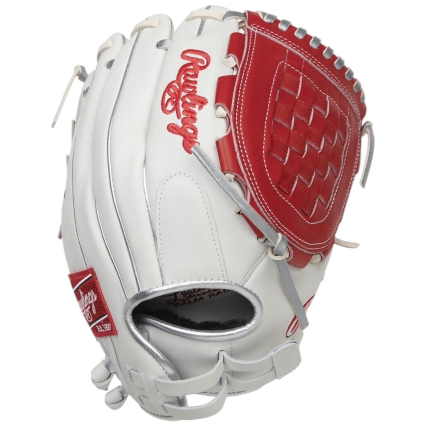 Rawlings Liberty Advanced ColorSync Series Fastpitch Softball Glove White/Scarlet/Platinum 12" RLA120-3WSP