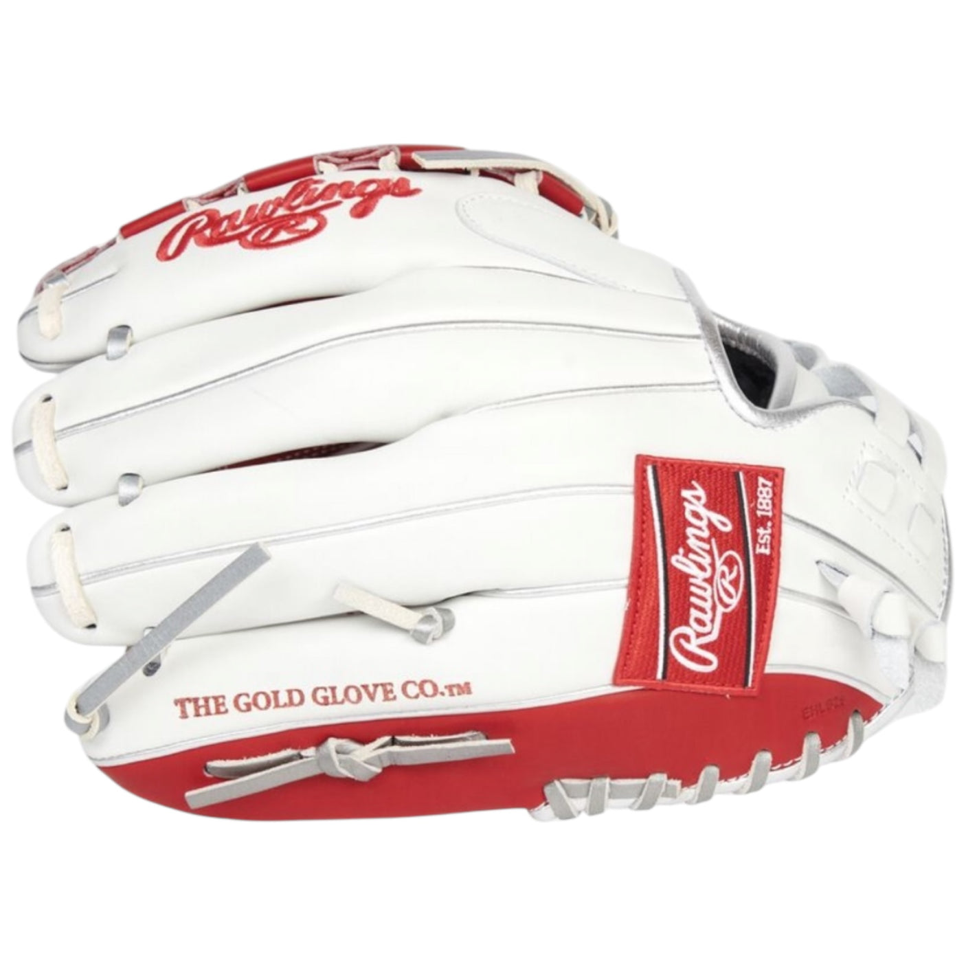 Rawlings Liberty Advanced ColorSync Series Fastpitch Softball Glove White/Scarlet/Platinum 12" RLA120-3WSP