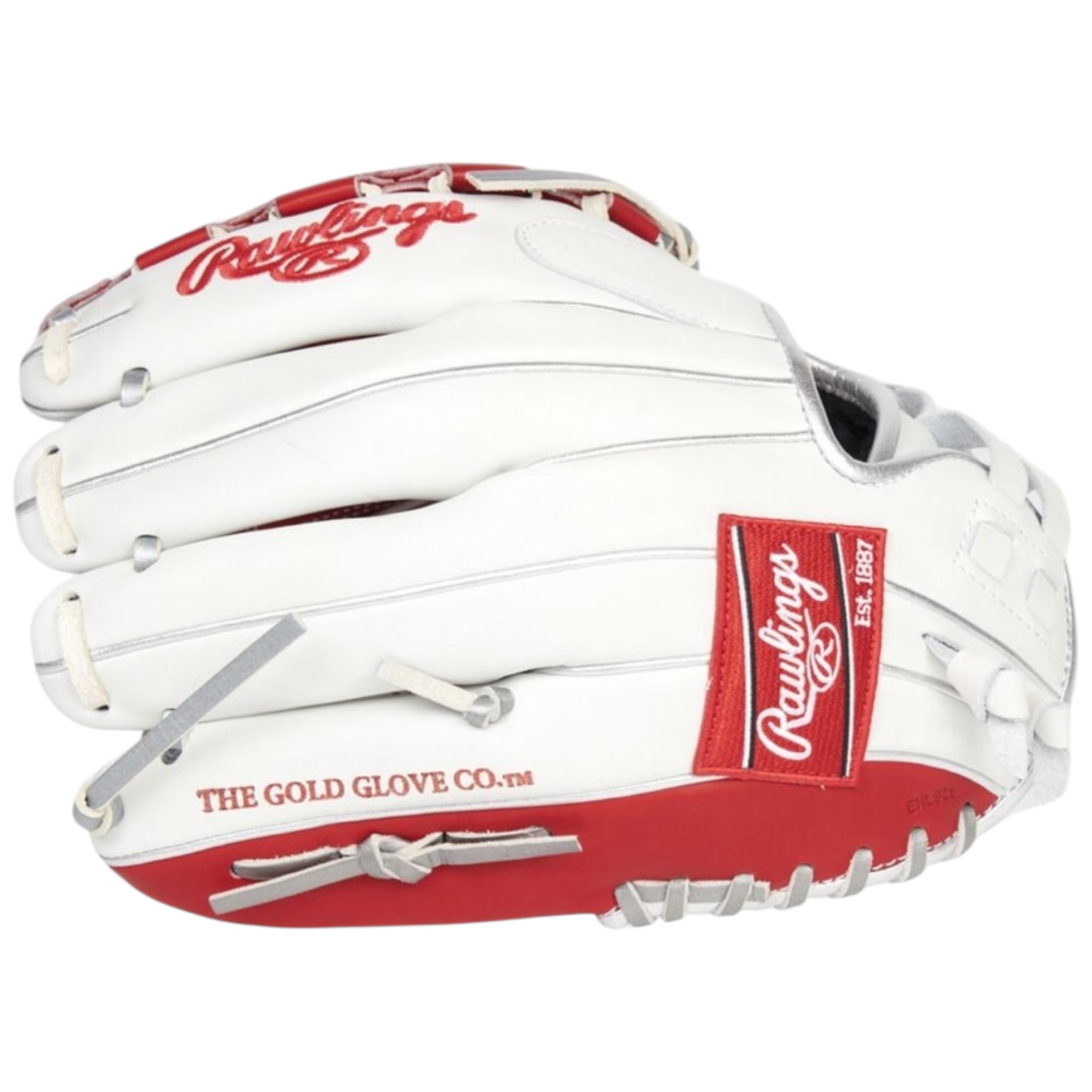 Rawlings Liberty Advanced ColorSync Series Fastpitch Softball Glove White/Scarlet/Platinum 12