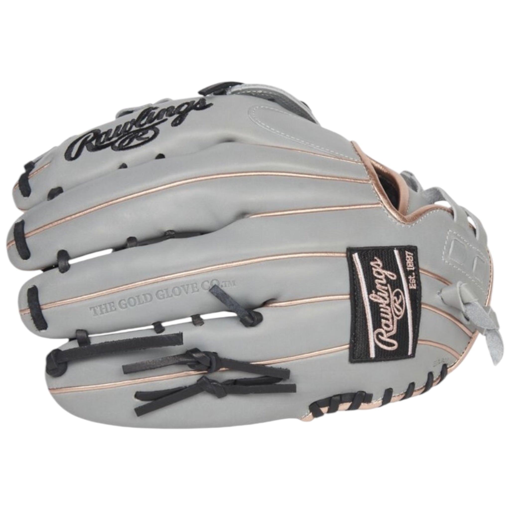 Rawlings Liberty Advanced Fastpitch Softball Glove Gray/Rose/Gold 12.75