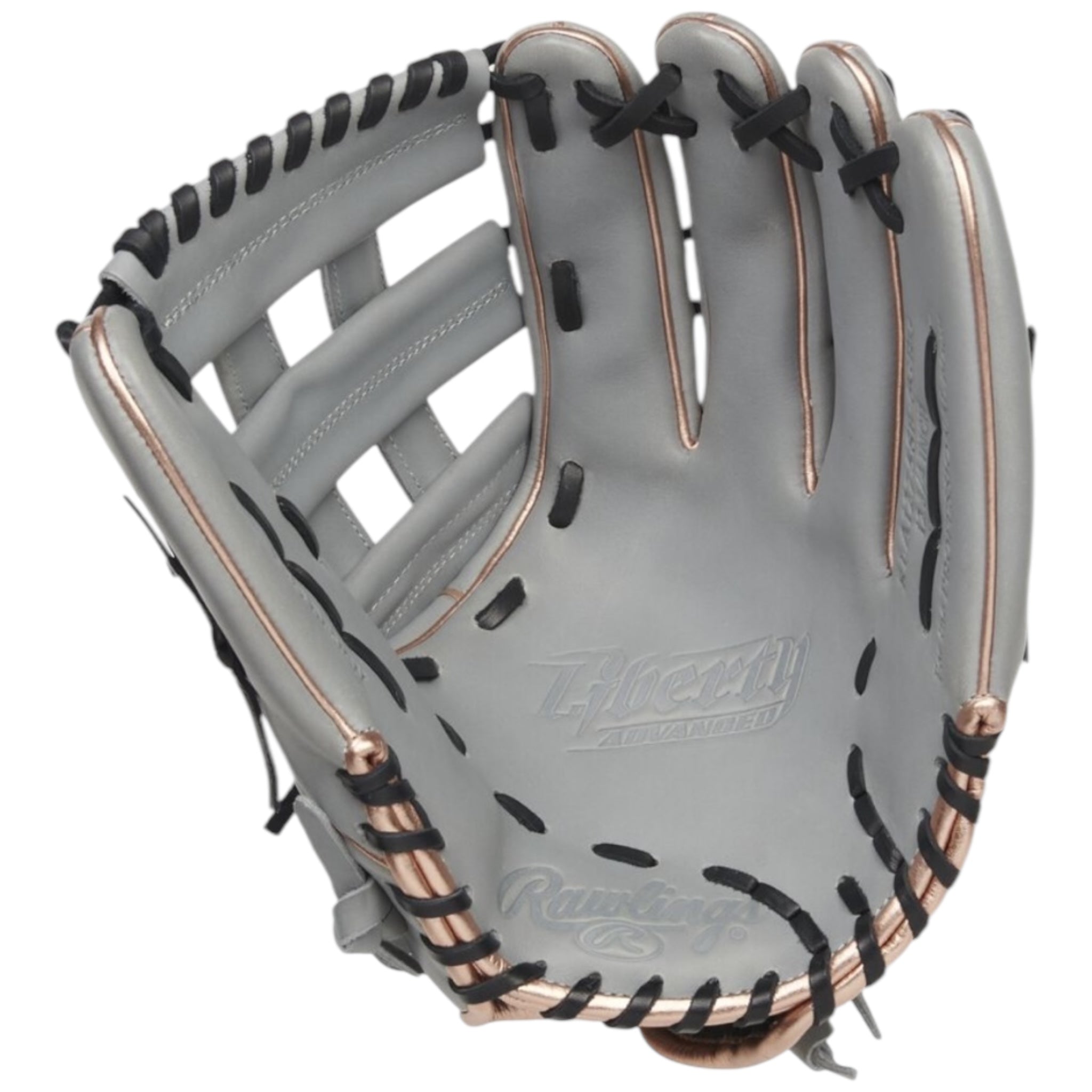 Rawlings Liberty Advanced Fastpitch Softball Glove Gray/Rose/Gold 12.75