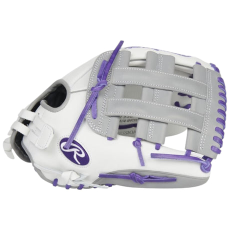 Rawlings Liberty Advanced Fastpitch Softball Glove White/Purple/Gray 12.75" RLA1275SB-6WPG