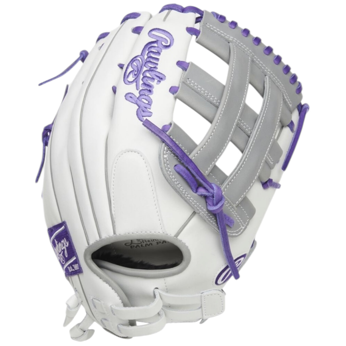 Rawlings Liberty Advanced Fastpitch Softball Glove White/Purple/Gray 12.75" RLA1275SB-6WPG