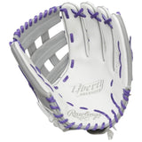 Rawlings Liberty Advanced Fastpitch Softball Glove White/Purple/Gray 12.75" RLA1275SB-6WPG