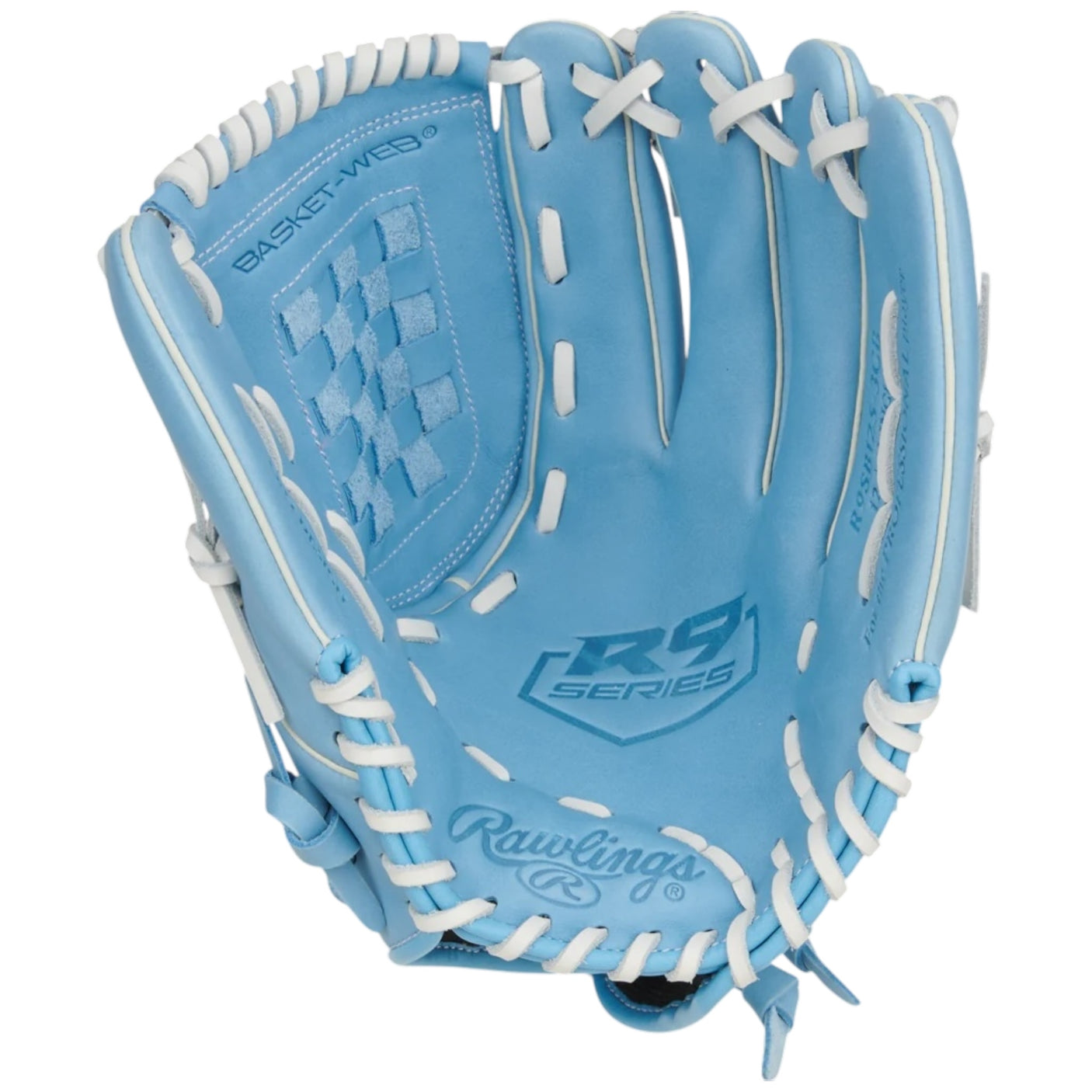 Rawlings R9 Fastpitch Softball Glove Carolina Blue 12.5" R9SB125-3CB