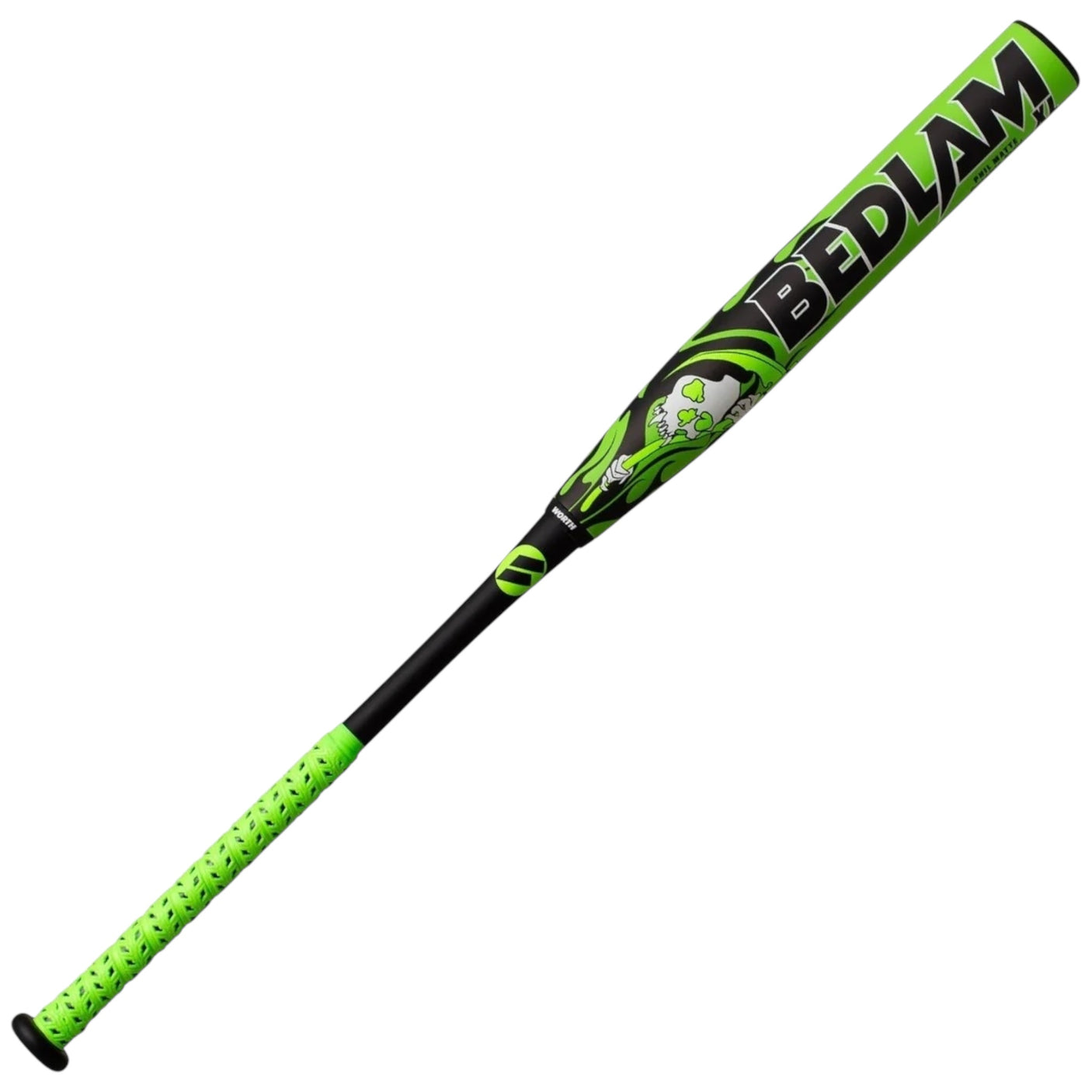 CLOSEOUT 2024 Worth Bedlam Phil Matte XL Slowpitch Softball Bat End Loaded USSSA WSU412PMBL