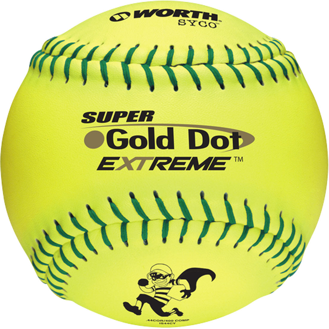 Worth 12" ISA Super Gold Dot Extreme Slowpitch Softball (1 Dozen) IS44CY